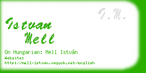 istvan mell business card